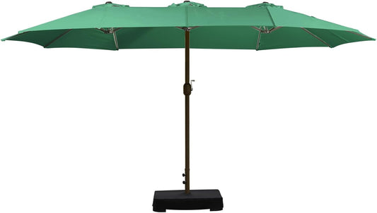 Double-Sided Patio Umbrella - Green - Image 1