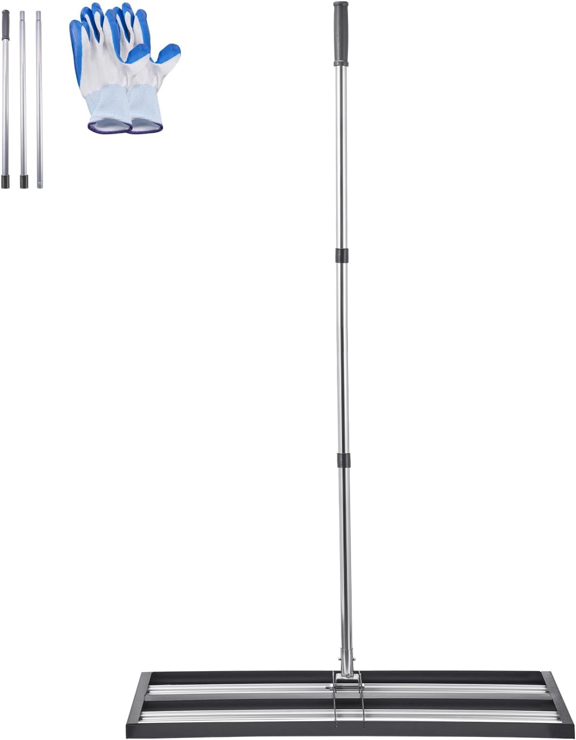 Updated Lawn Leveling Rake with Roller, 36'' x 10'' Stainless Steel Lawn Leveler - Image 7