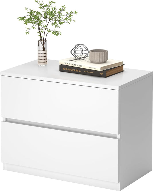 x 2 Drawer Dresser - White - SET OF 1 - Image 1