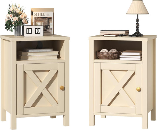 Farmhouse Nightstands Set of 2 - Image 1