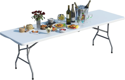 Foldable Table 8ft, Plastic Folding Table - Image 1
