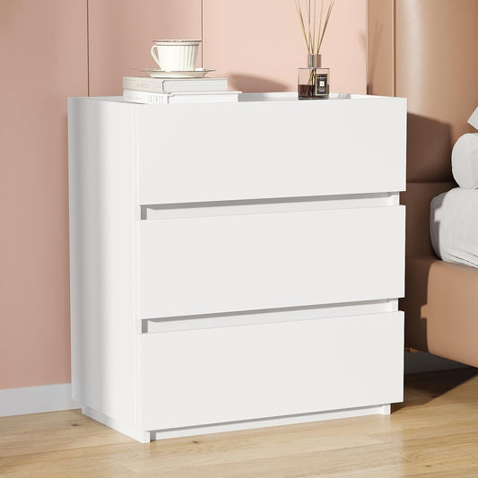 3 Drawer Dresser - White - SET OF 1 - Image 1