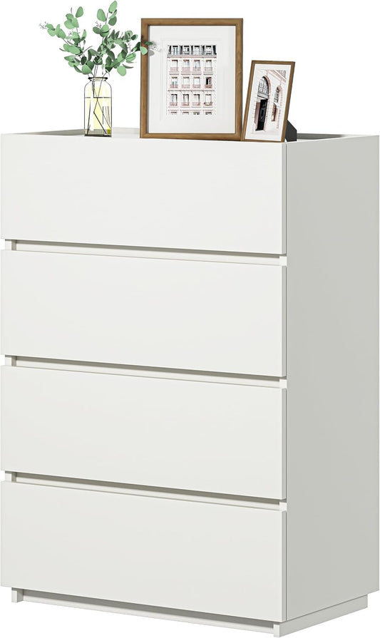 4 Drawer Dresser - White - SET OF 1 - Image 1