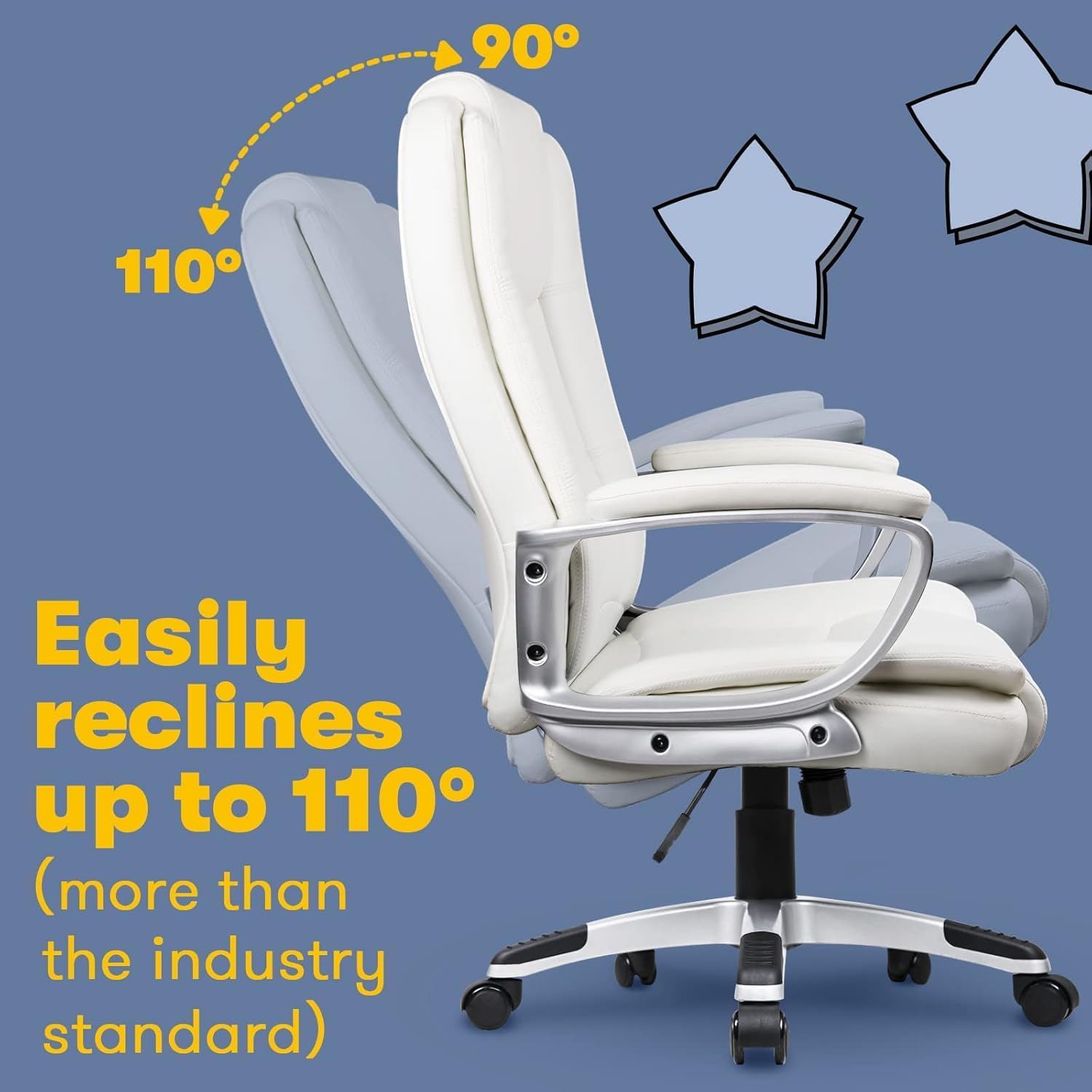 Home Office Chair - White - Image 6