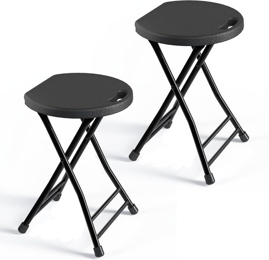 Folding Stool, 18 Inch, Pack of 2 - Image 1