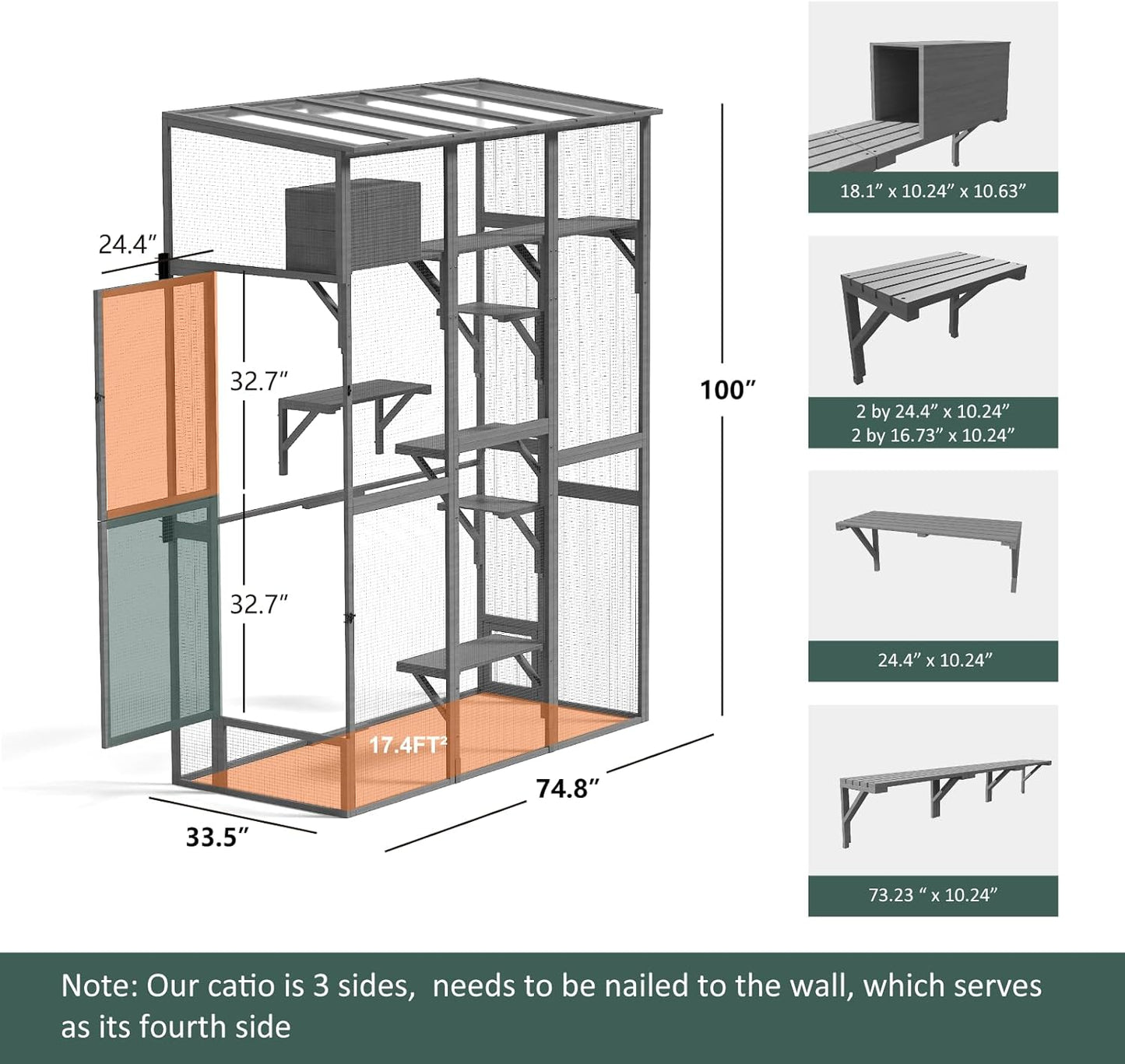 Cat Catio - Extra Large Window Catio Enclosure for Indoor/Outdoor Cats - Image 2