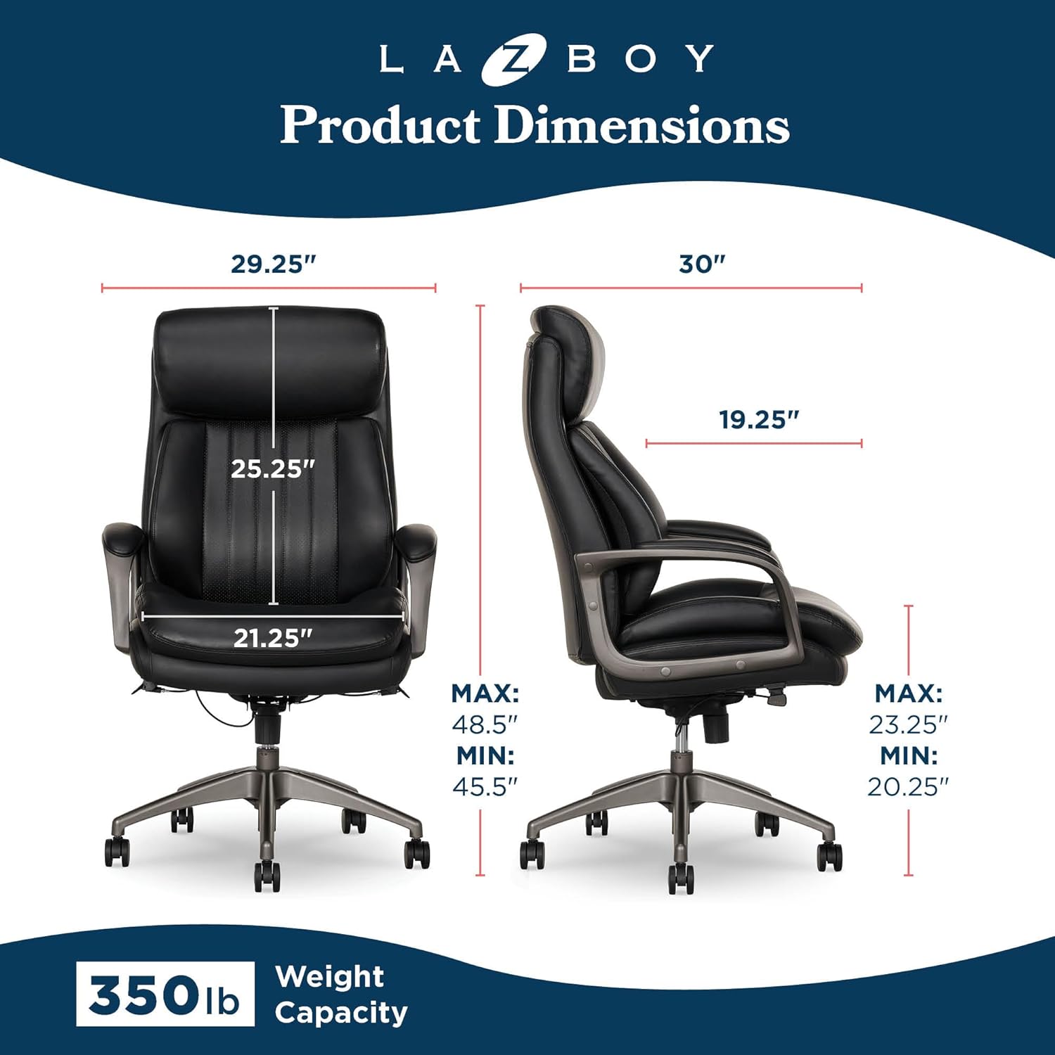 La Z Boy Nova Executive Office Chair - Image 3