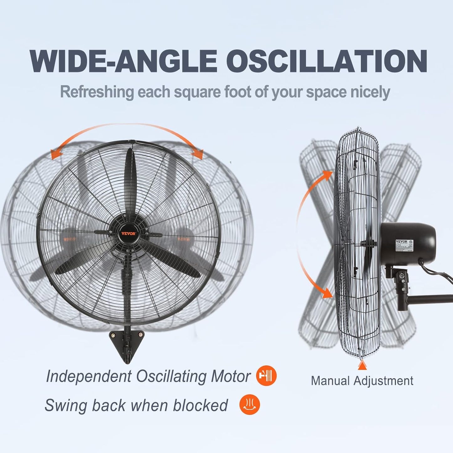 30 Inch Wall-Mount Misting Fan - Image 3