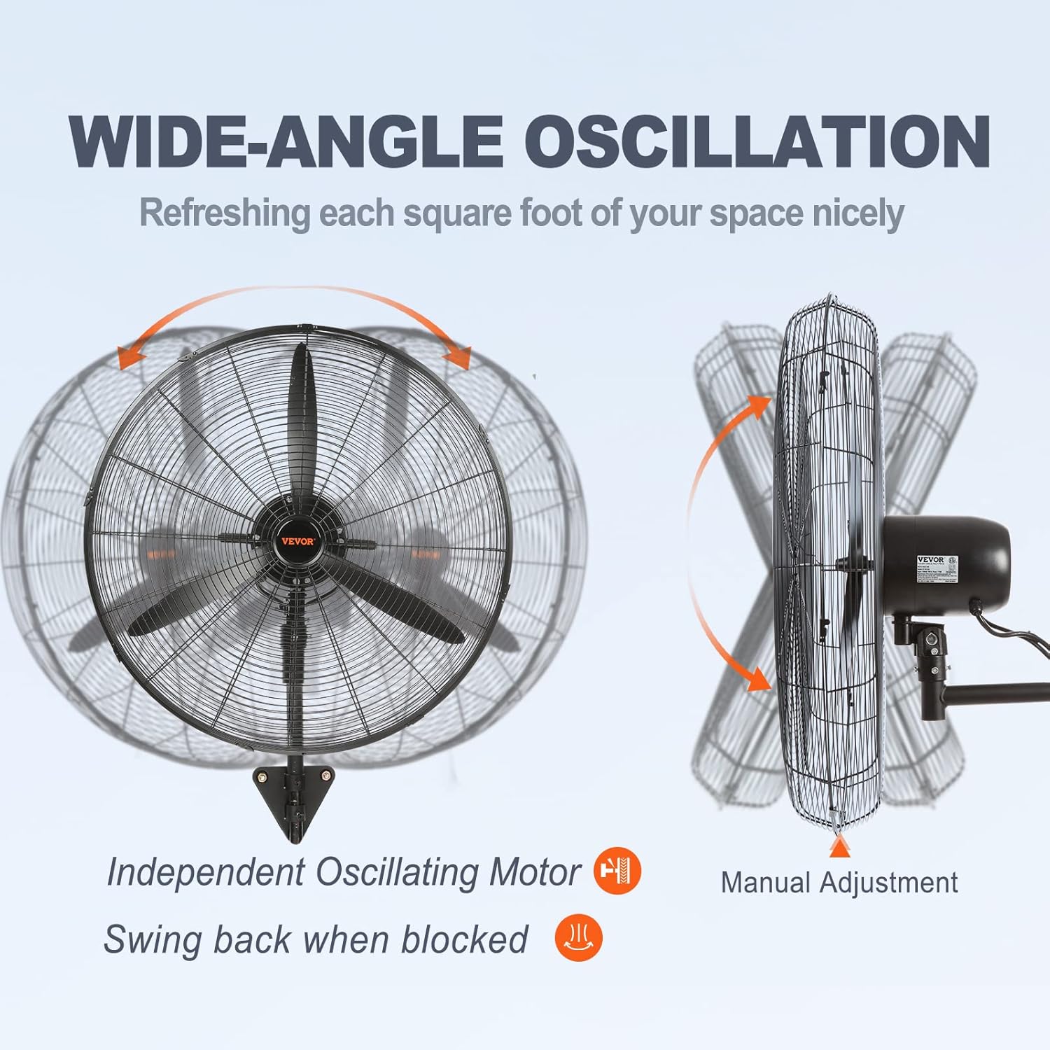 30 Inch Wall-Mount Misting Fan - Image 3