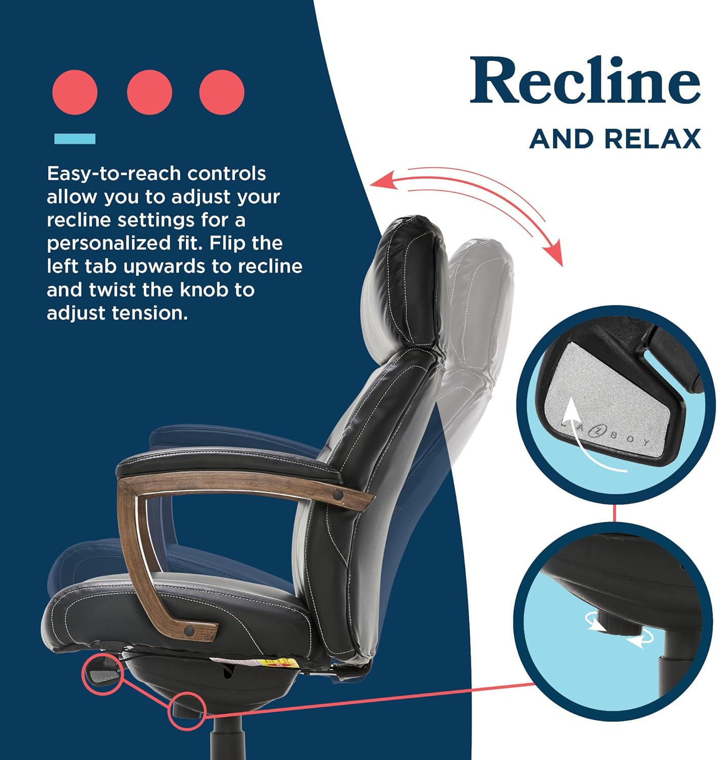 Laz Boy  Greyson Executive Office Chair - Image 7