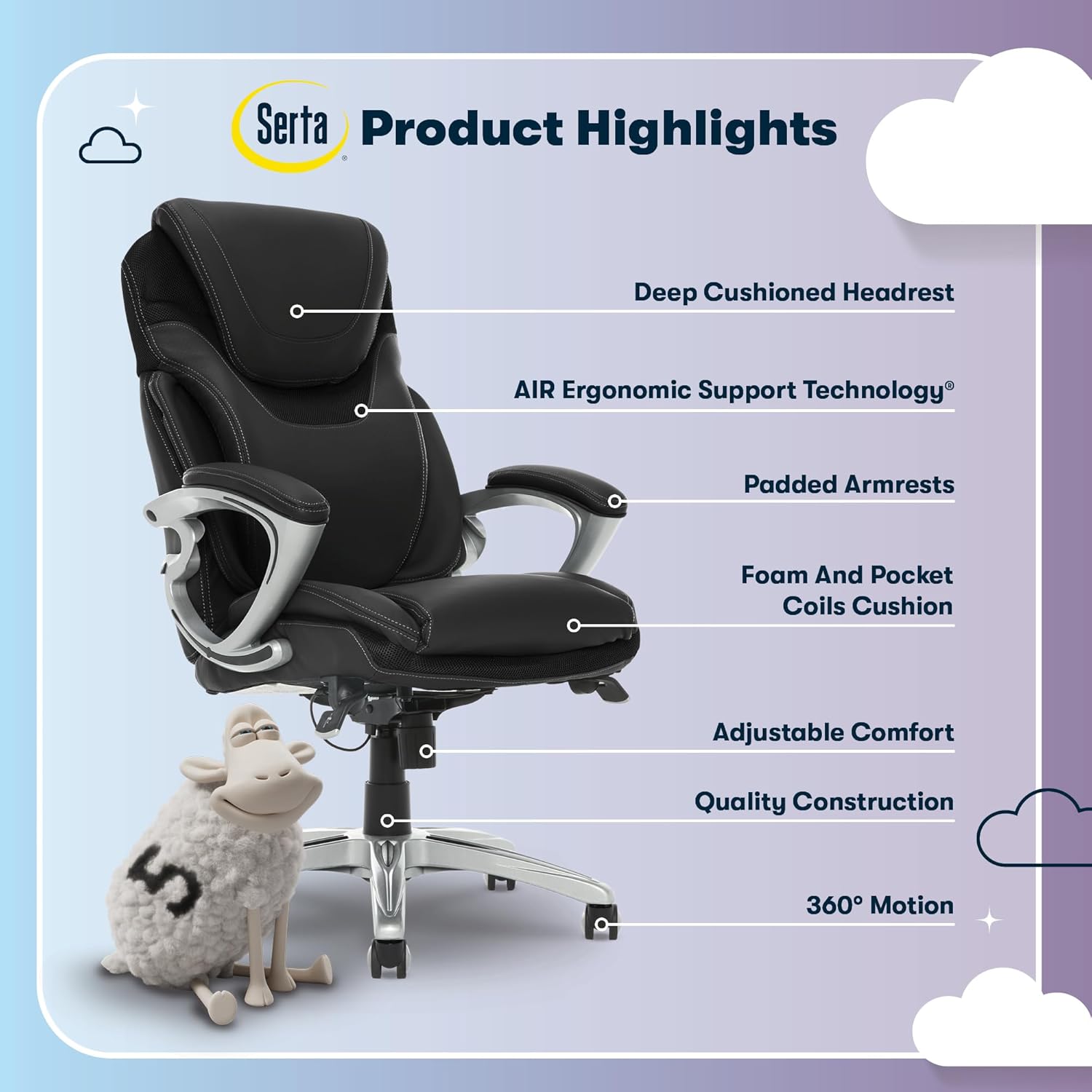 Serta Bryce Executive Office Chair - Image 4