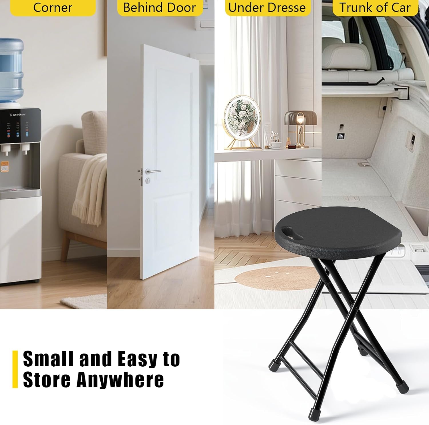 Folding Stool, 18 Inch, Pack of 2 - Image 6