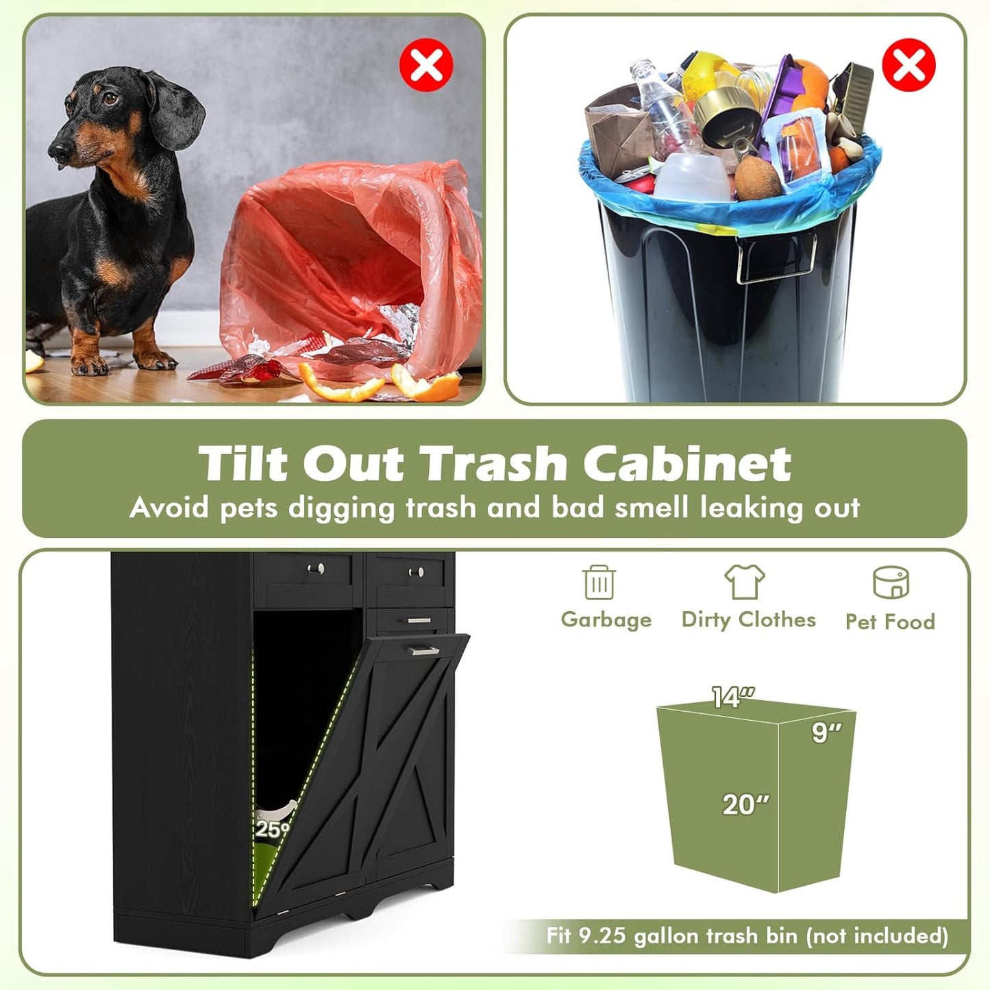 Tilt Out Trash Can Cabinet - Image 4