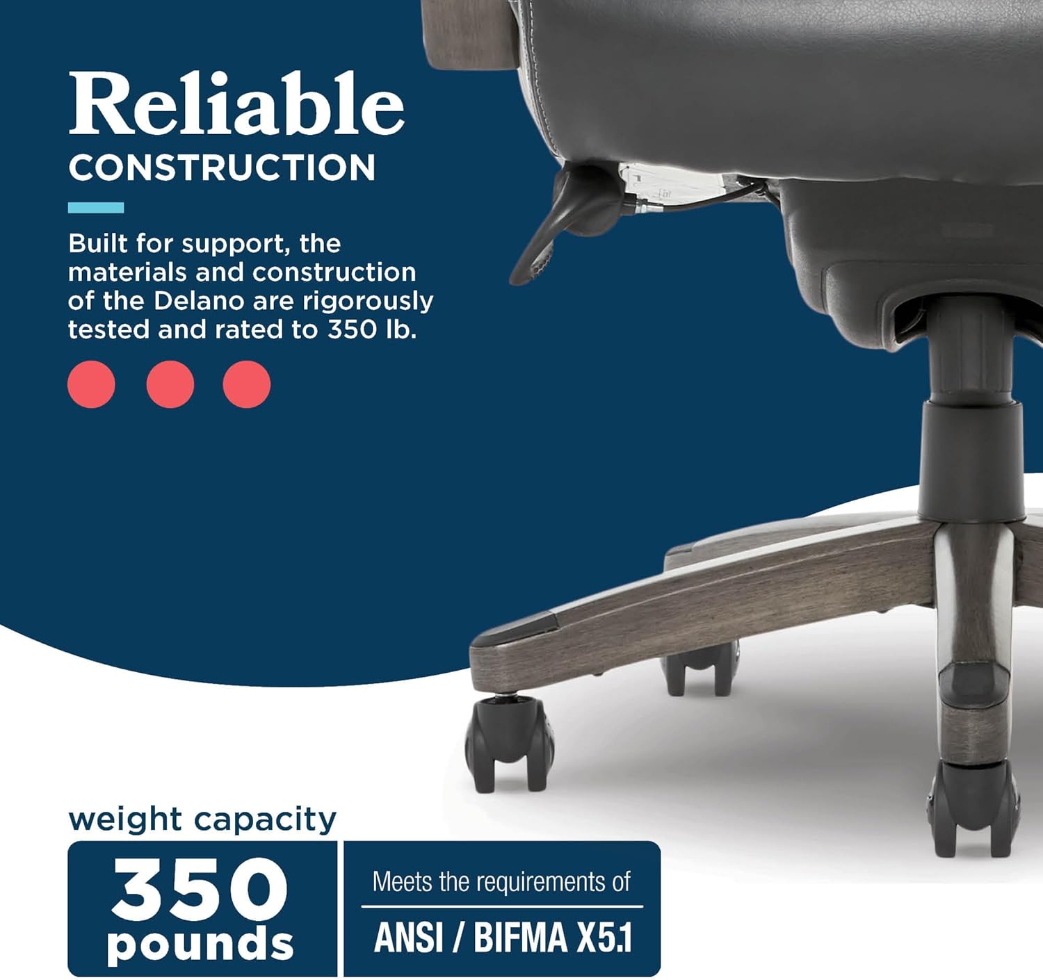 Delano Big and Tall Executive Office Chair - Image 3