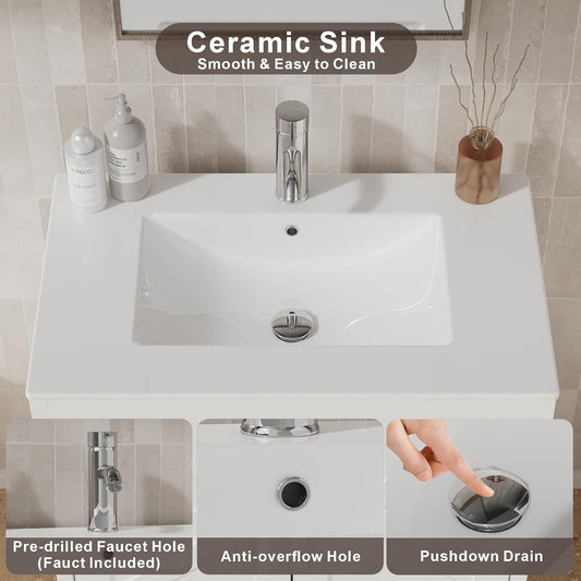 Bathroom Vanity with Sink (24 Inch, SINK ONLY) - Image 1