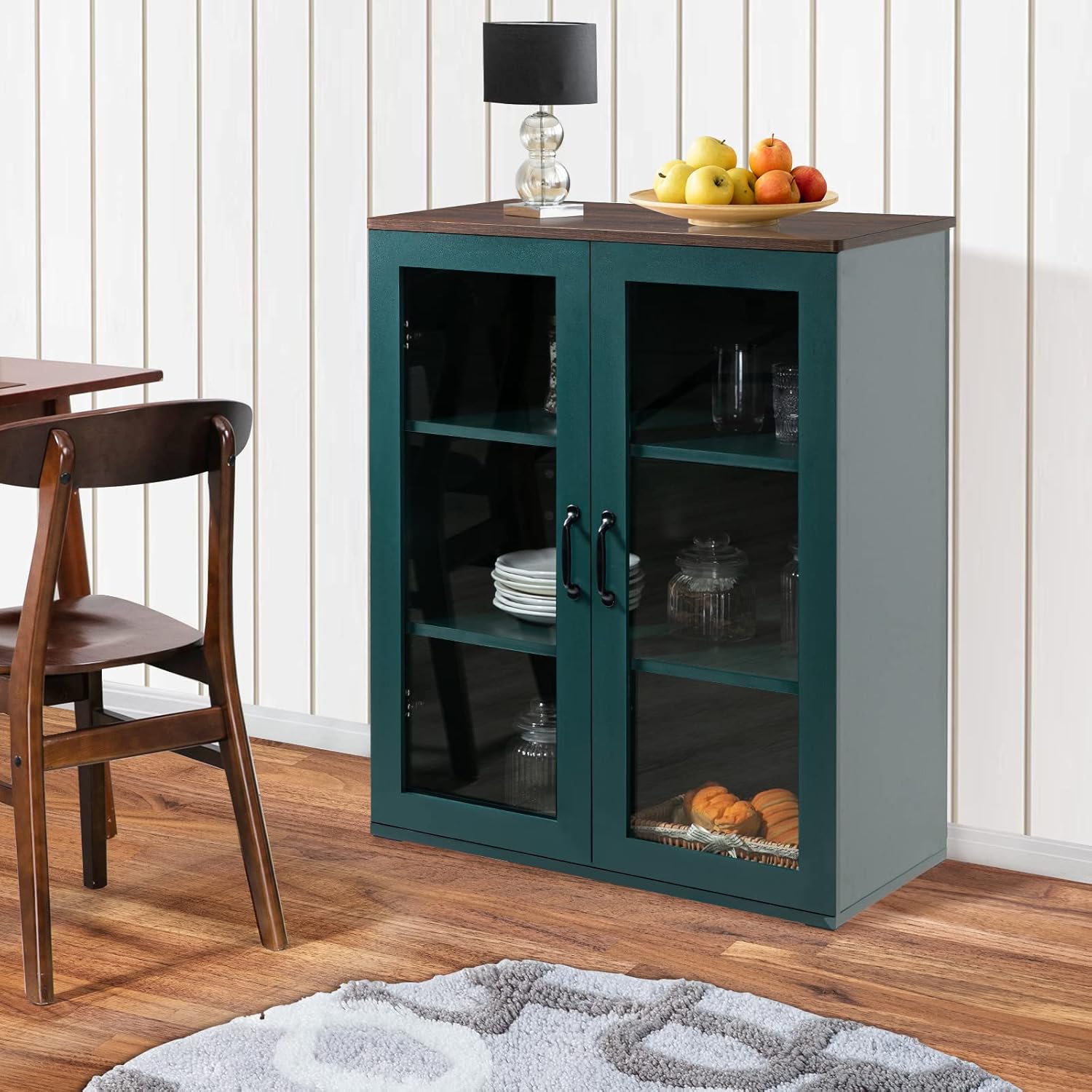 Buffet Cabinet with Tempered Glass Doors - Image 7