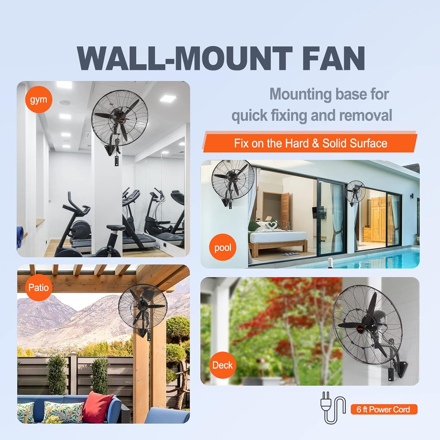 30 Inch Wall-Mount Misting Fan - Image 5