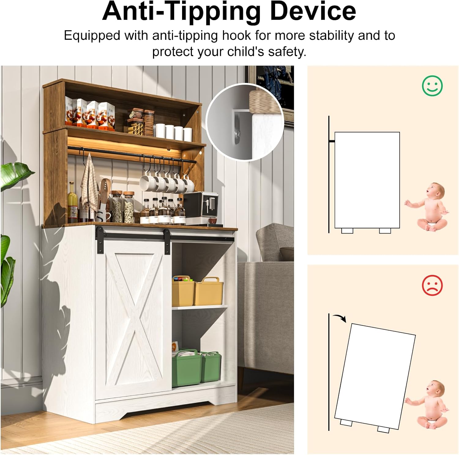 Coffee Bar Cabinet - Image 7