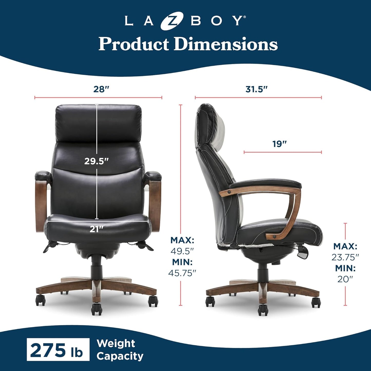 Laz Boy  Greyson Executive Office Chair - Image 3
