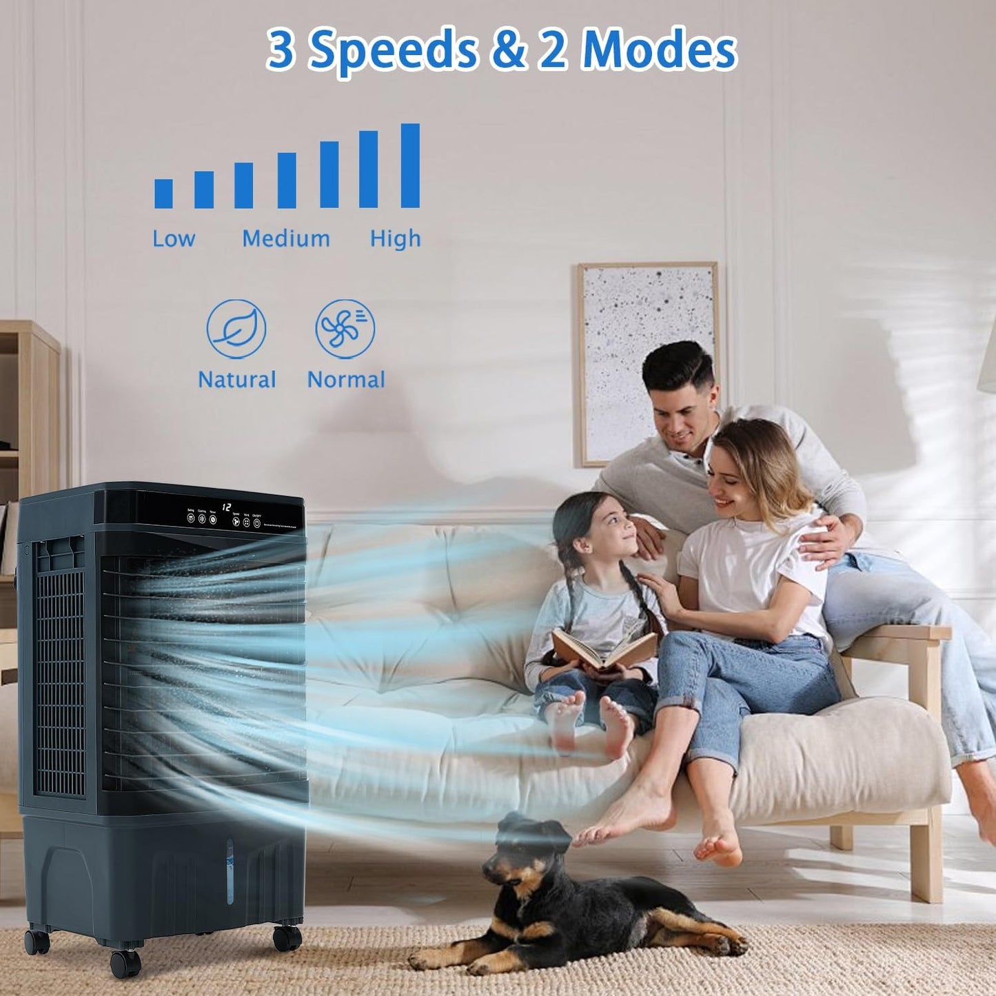 3-IN-1 Portable Evaporative Cooler Air Conditioners - Image 5