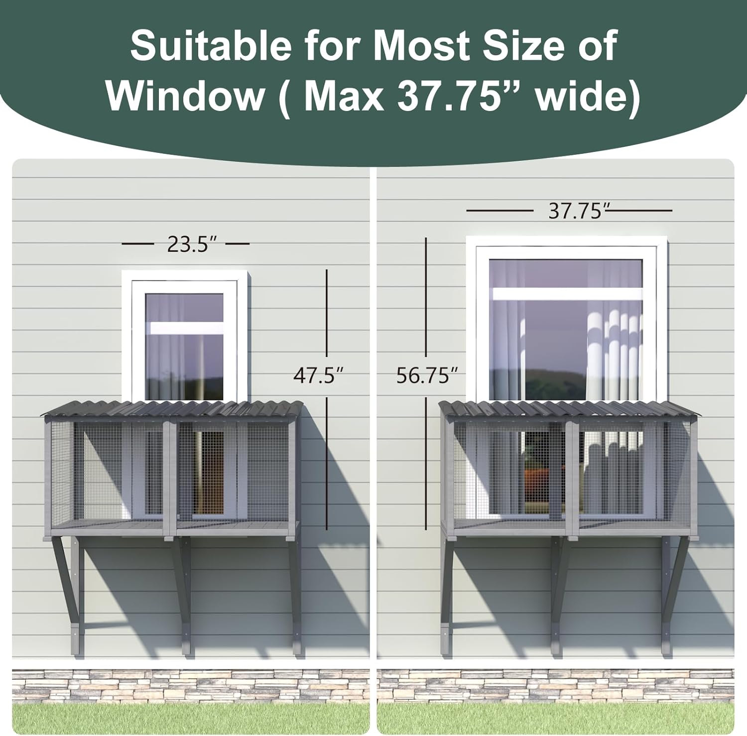 Cat Catio, Cat Window Perch for Large Indoor Cats - Image 2