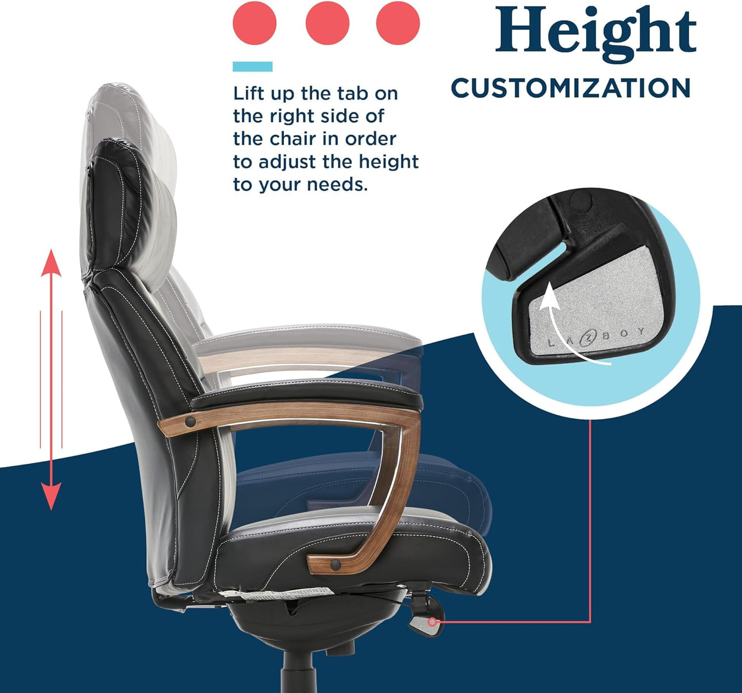 Laz Boy  Greyson Executive Office Chair - Image 8