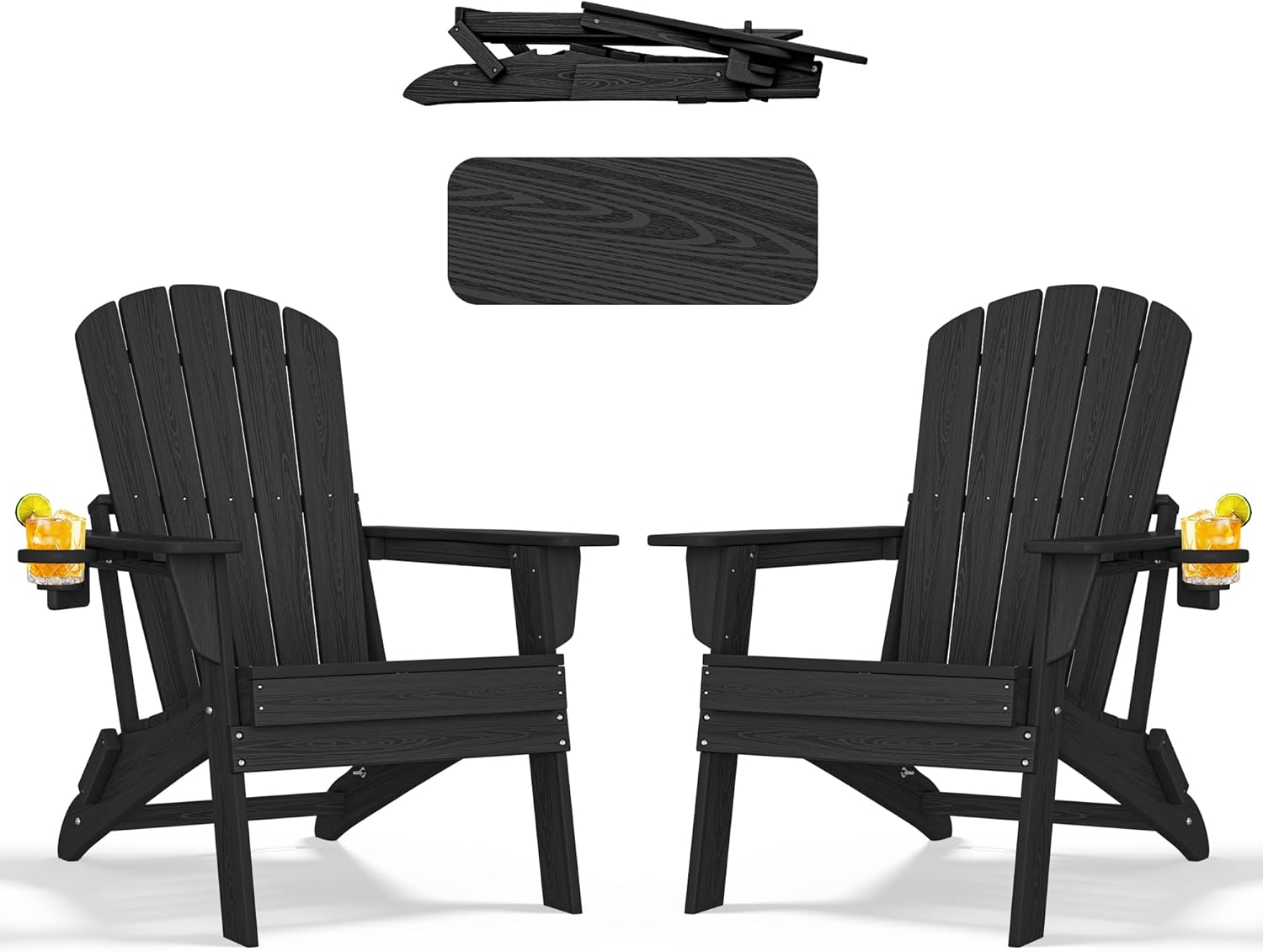 FOLDING ADIRONDACK CHAIR, SET OF 2 - Image 1