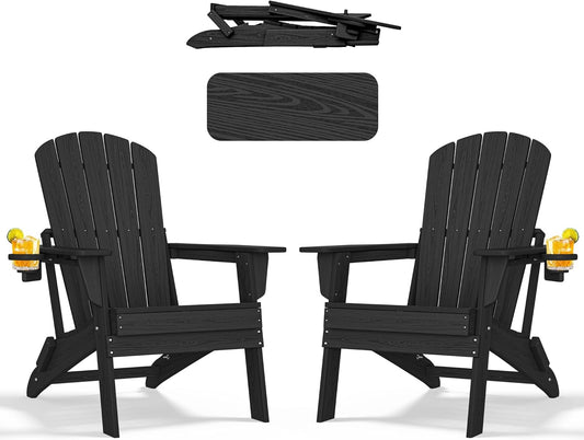FOLDING ADIRONDACK CHAIR, SET OF 2 - Image 1