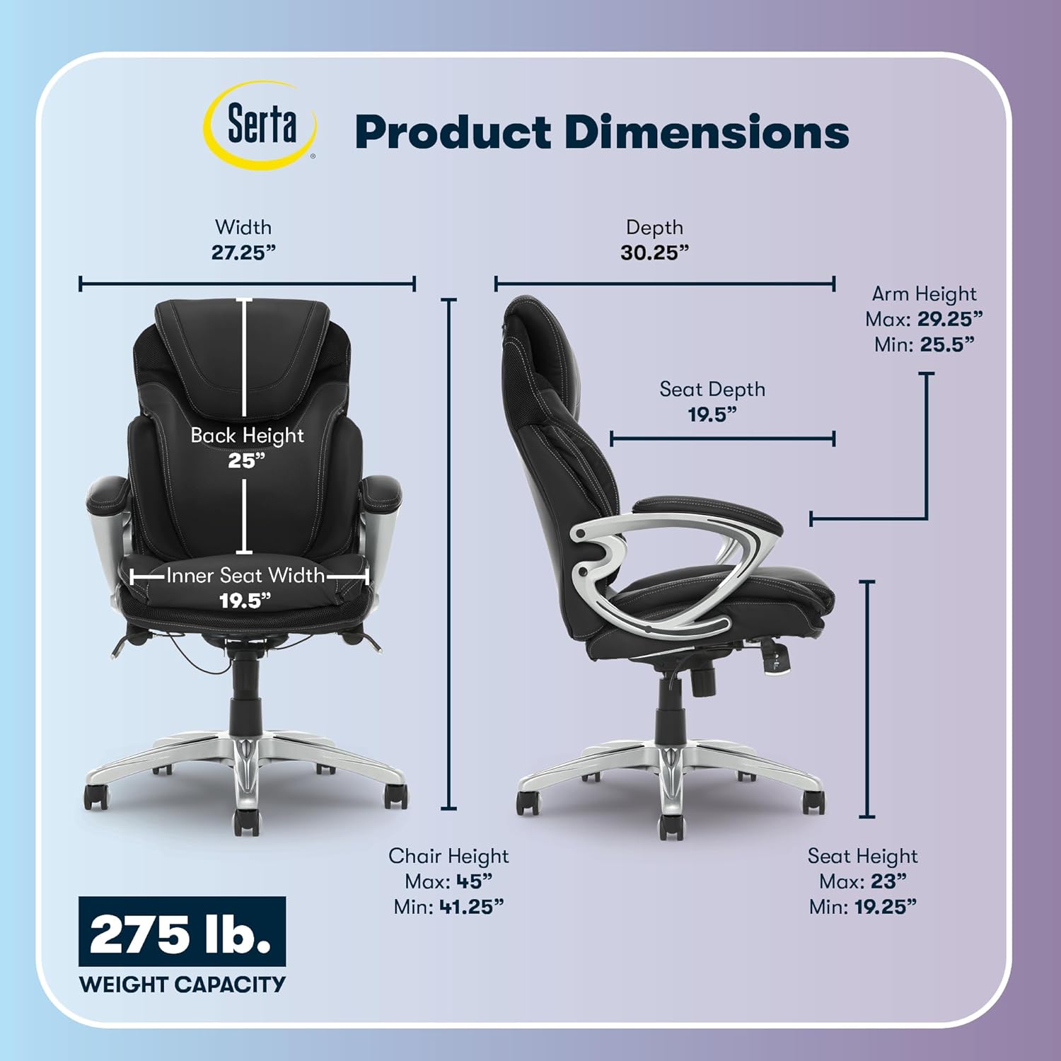 Serta Bryce Executive Office Chair - Image 3