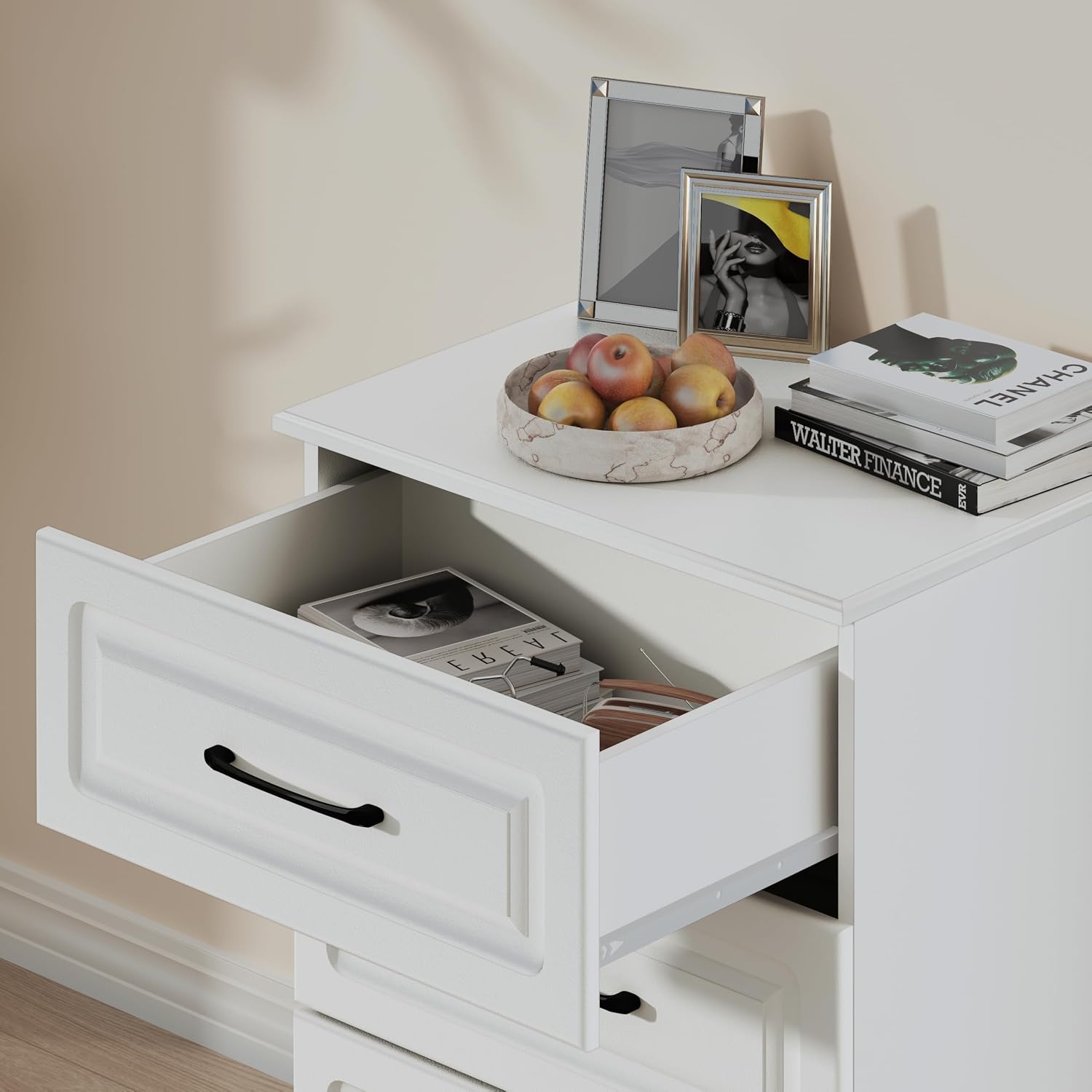  Drawer Dresser - White - SET OF 1 - Image 6
