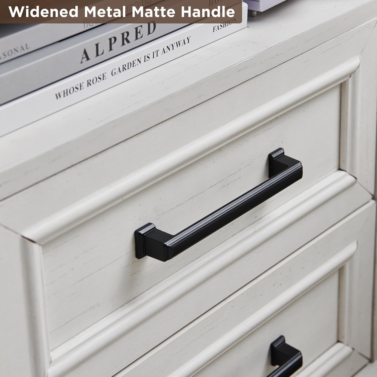 18" Farmhouse Nightstand with Charging Station - White - Image 5