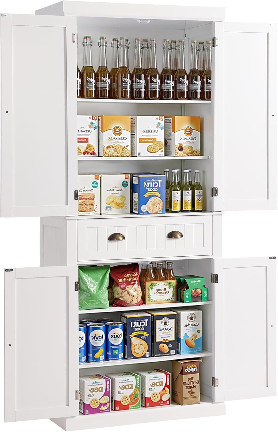  Tall Kitchen Pantry Cabinet - WHITE - Image 1