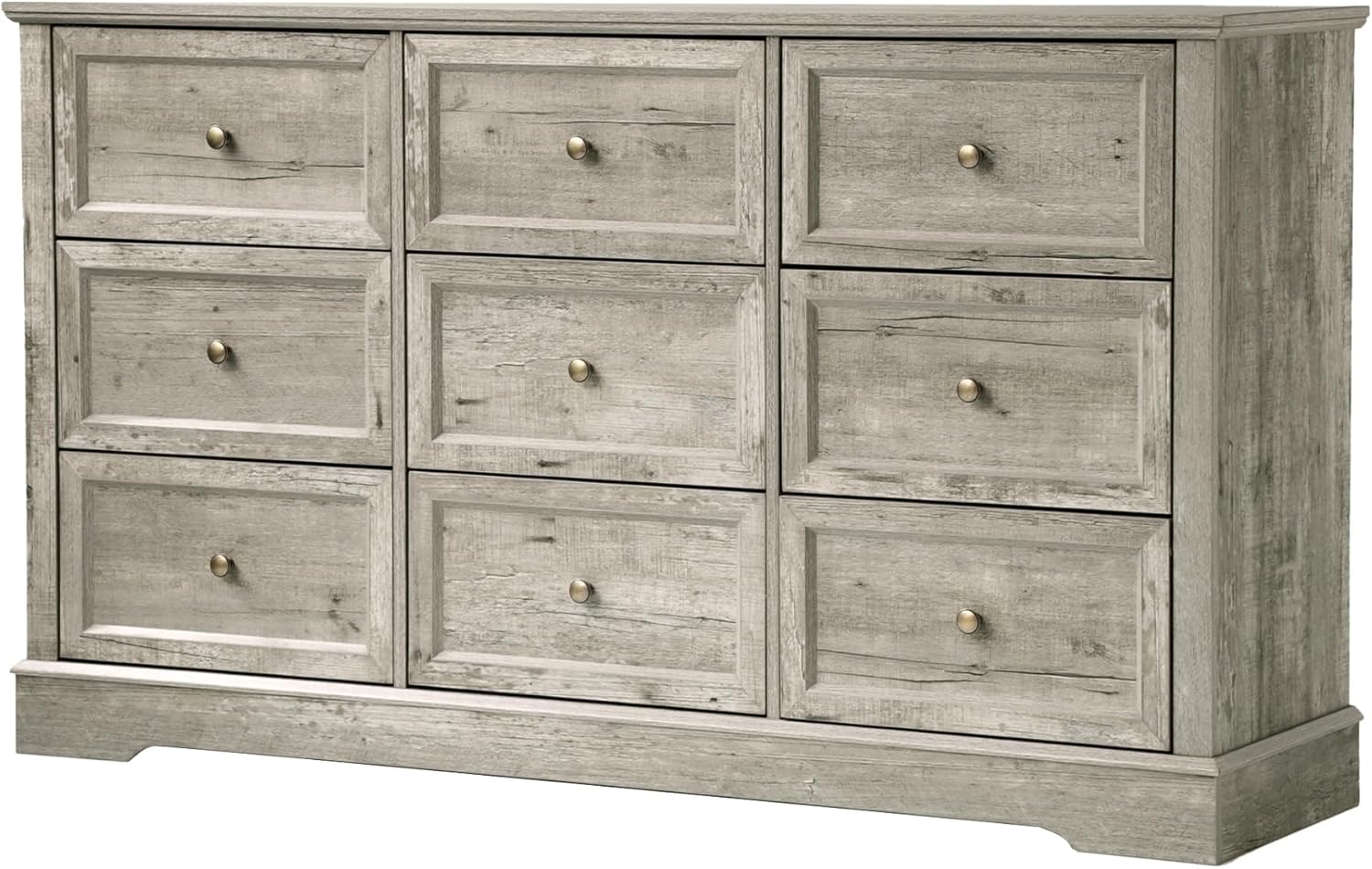 Farmhouse Dresser 9 Drawer (9 Drawers, Grey) - Image 1