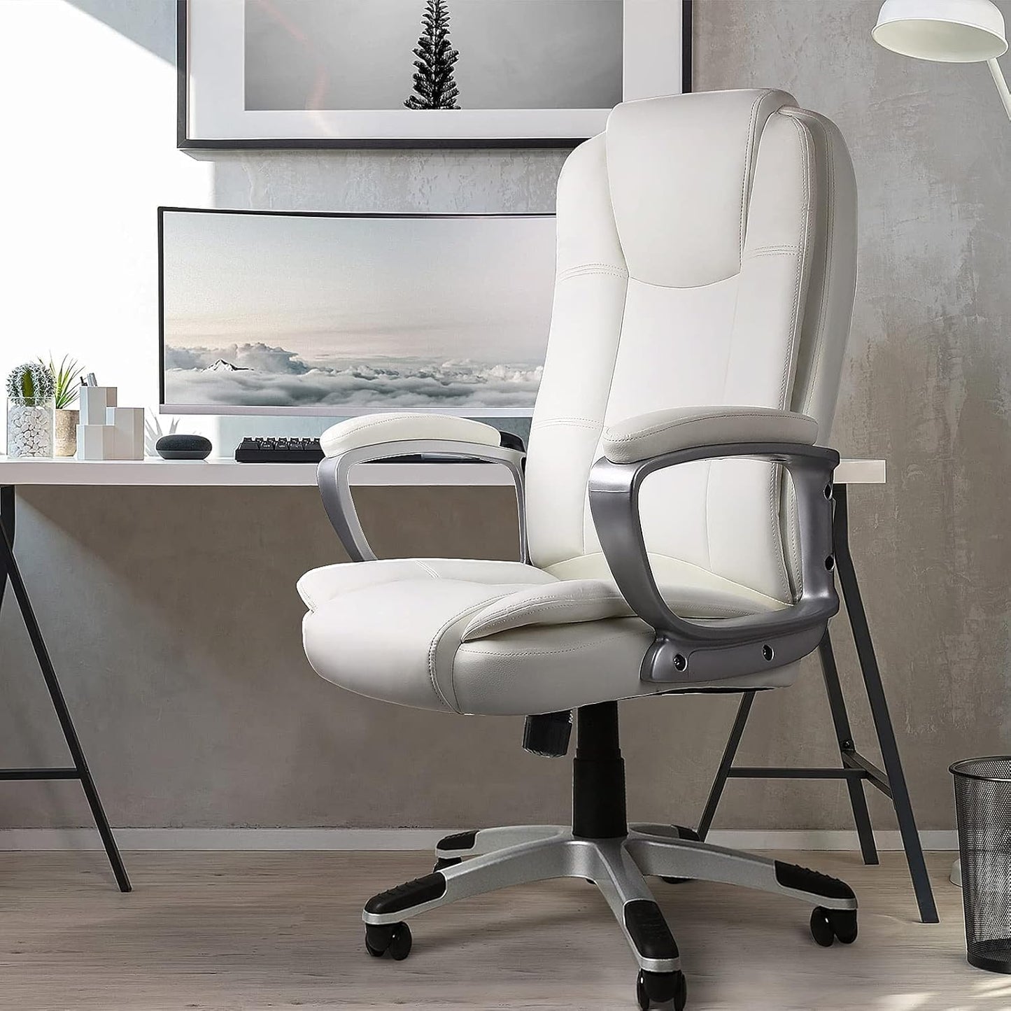 Home Office Chair - White - Image 2