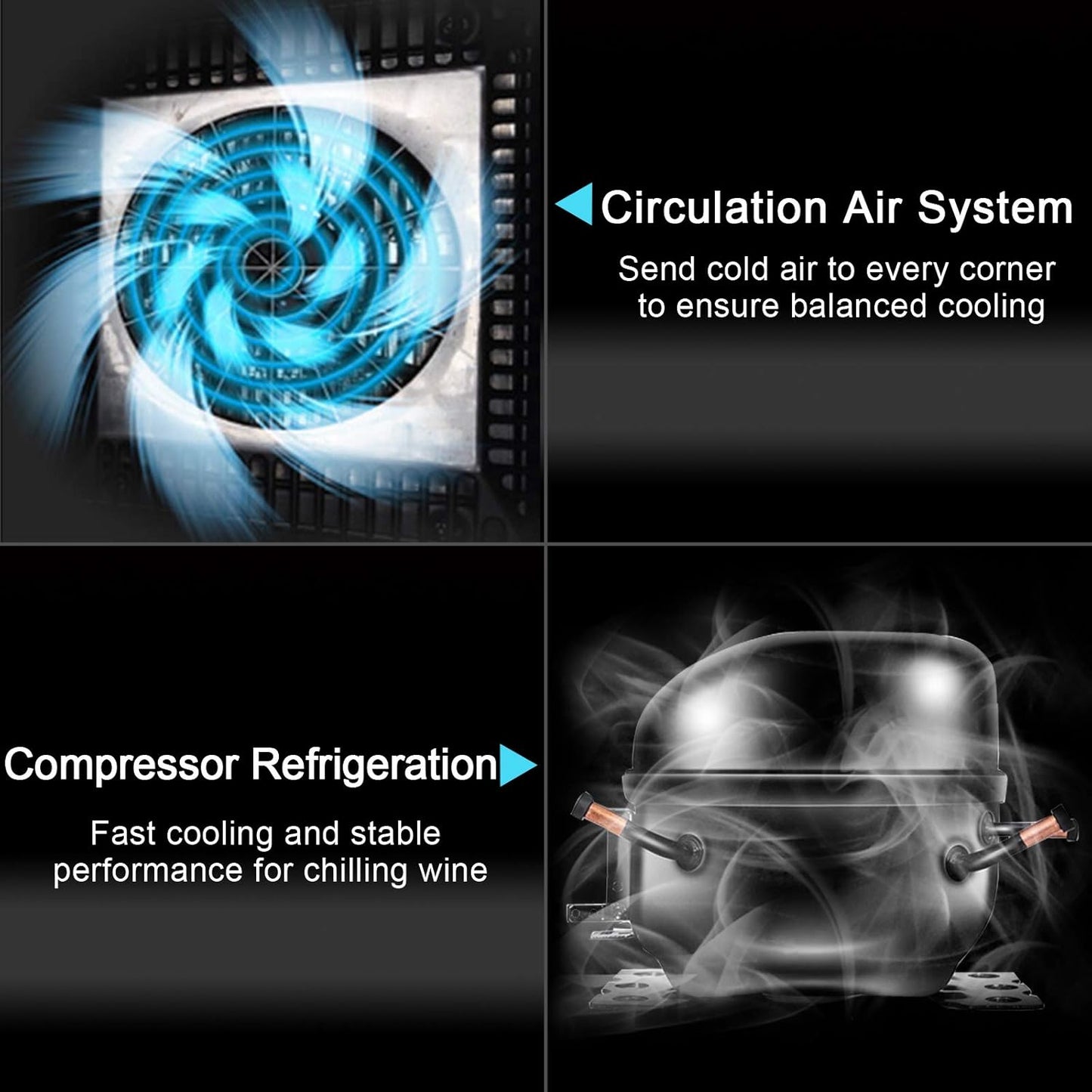 18 Bottle Wine Fridge, Freestanding Compressor Wine Cooler Refrigerator - Image 5