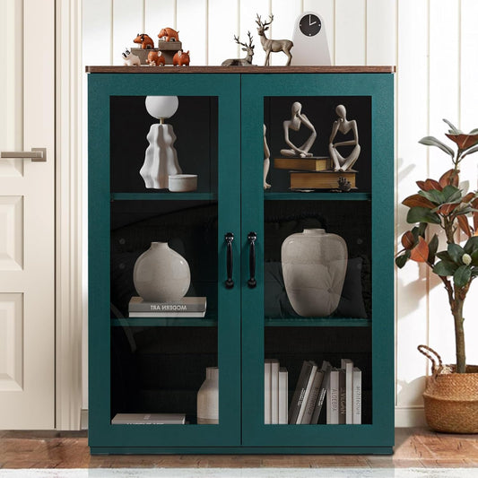 Buffet Cabinet with Tempered Glass Doors - Image 1