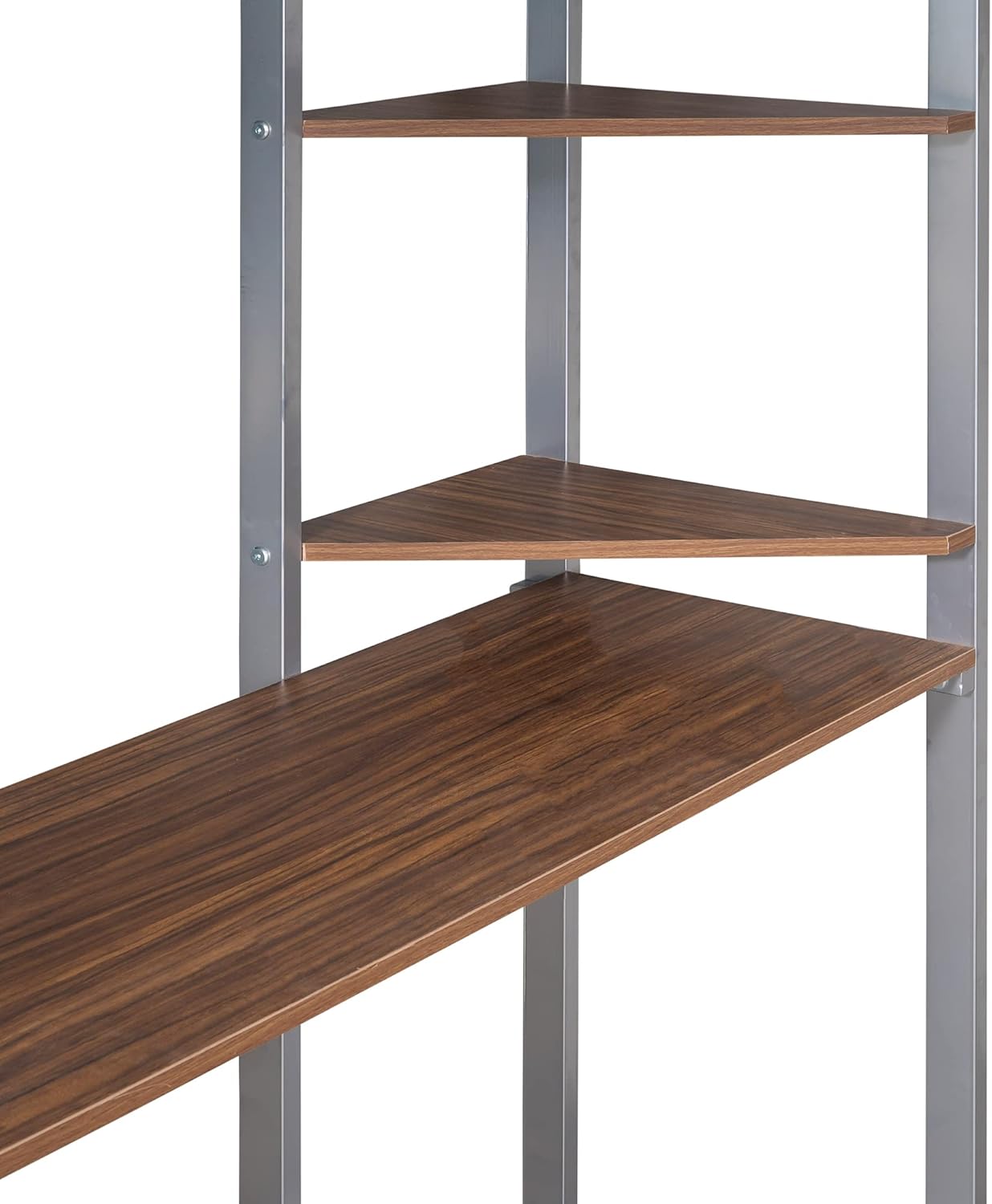 Full Loft Beds Metal Bed Frame Loft Bed with Desk and Bookcase, Full Size Loft Bed for Dorm, Boys & Girls Teens Kids - Image 9