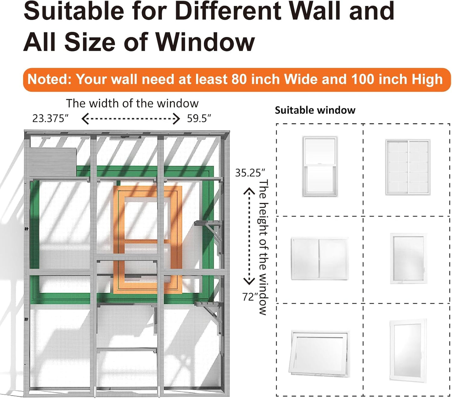 Cat Catio - Extra Large Window Catio Enclosure for Indoor/Outdoor Cats - Image 5
