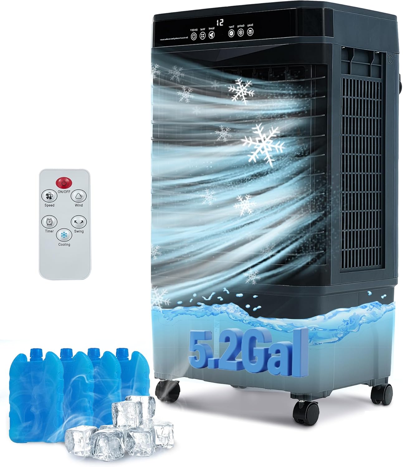 3-IN-1 Portable Evaporative Cooler Air Conditioners - Image 1