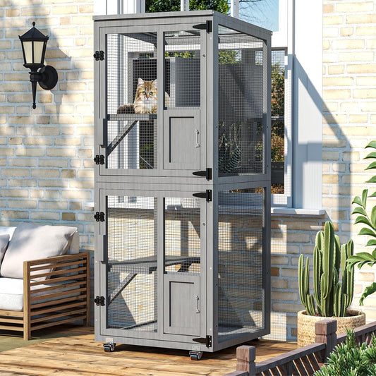 4 Tiers Catio Outdoor Cat Enclosure - Image 1