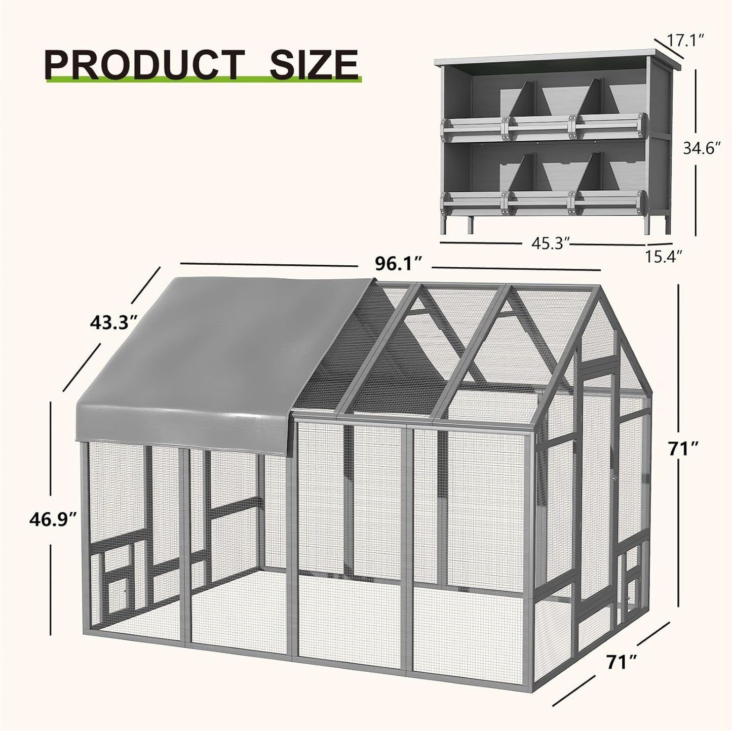 Chicken House for Outside Farm Backyard - Image 10