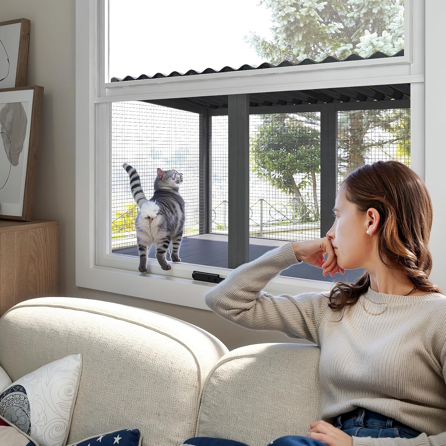 Cat Catio, Cat Window Perch for Large Indoor Cats - Image 5