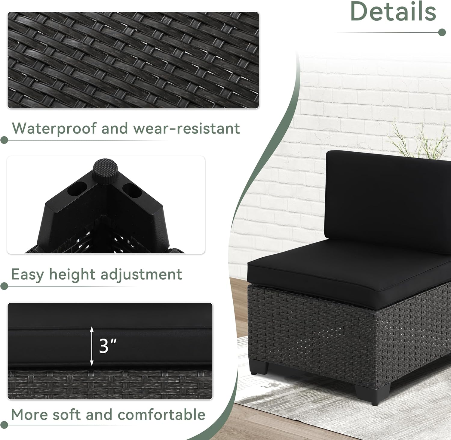 7 Piece Patio Set - 6127BL -2 - Image 6