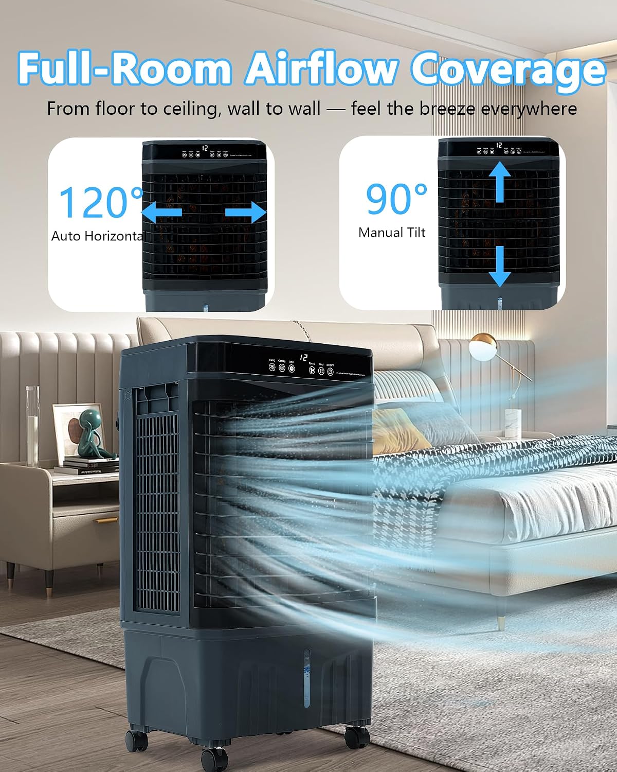 3-IN-1 Portable Evaporative Cooler Air Conditioners - Image 7
