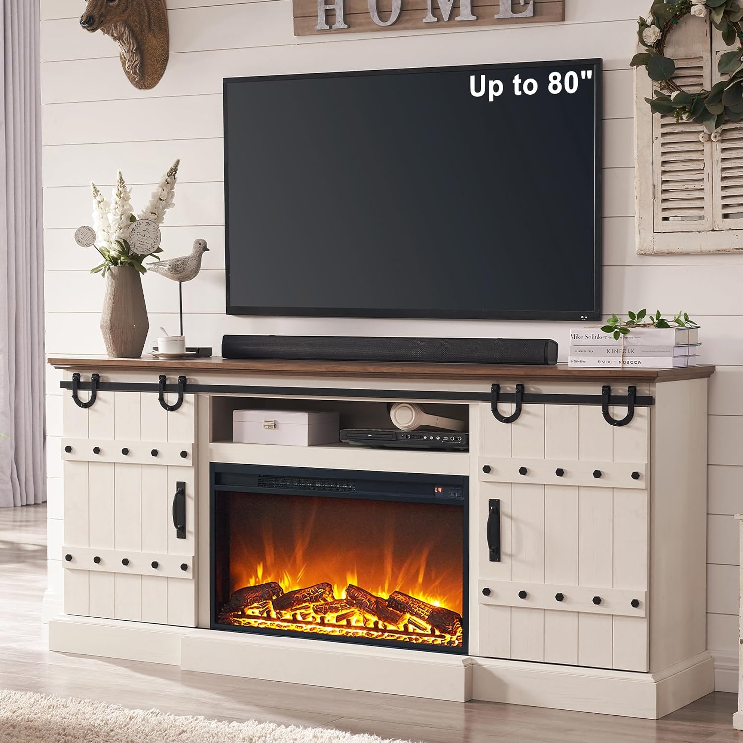 OKD 70"  TV Stand for 75+ 80 Inch TV (FIREPLACE SEPARATE) - Image 1