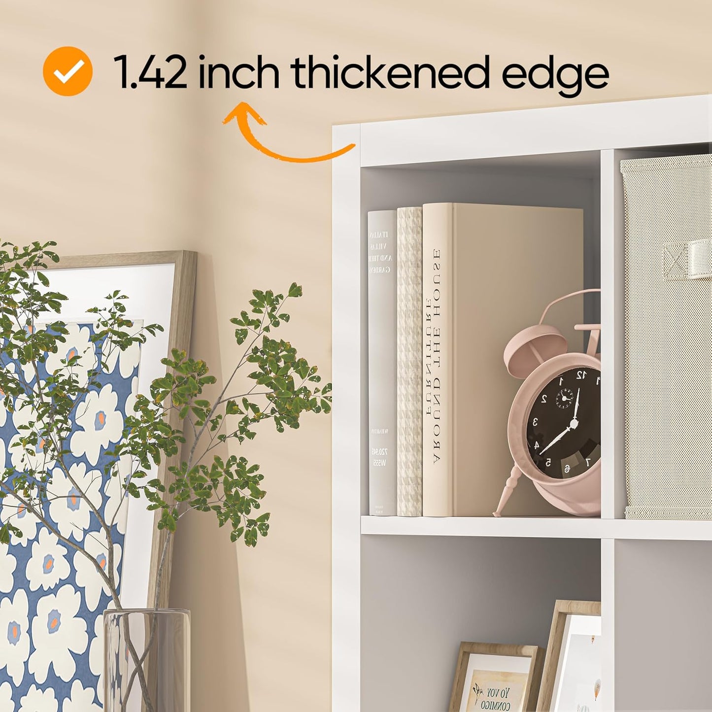 8-Cube Storage Organizer - White - Image 4