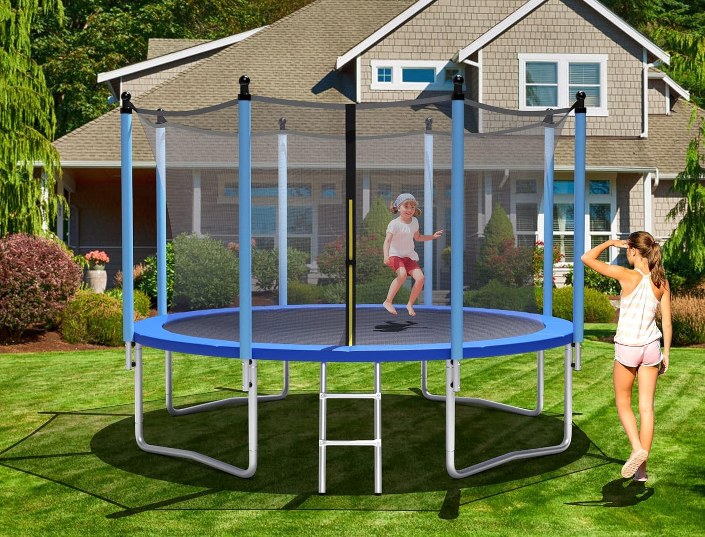 14FT TRAMPOLINE - Black - Image 8