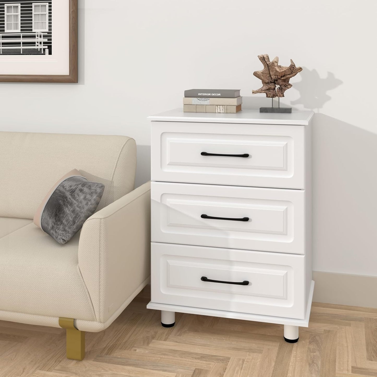  Drawer Dresser - White - SET OF 1 - Image 2