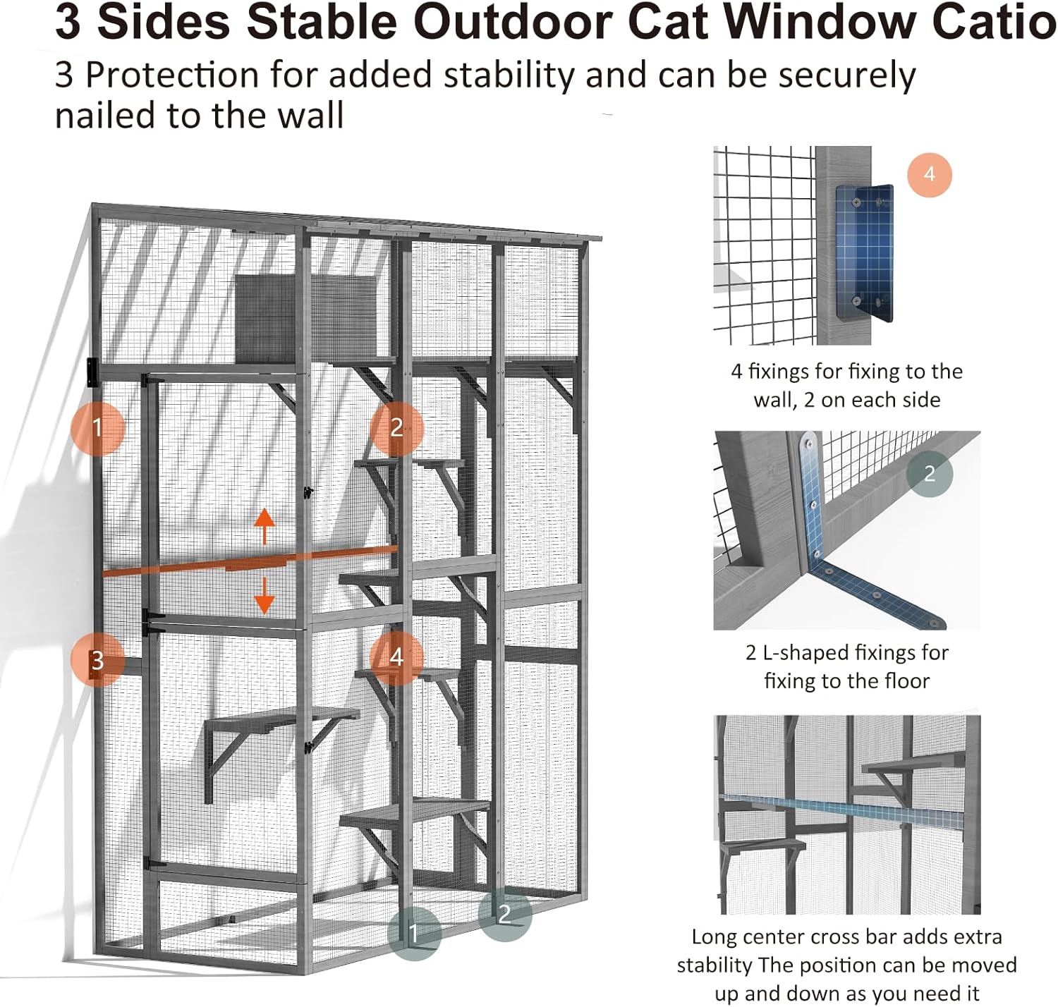 Cat Catio - Extra Large Window Catio Enclosure for Indoor/Outdoor Cats - Image 6
