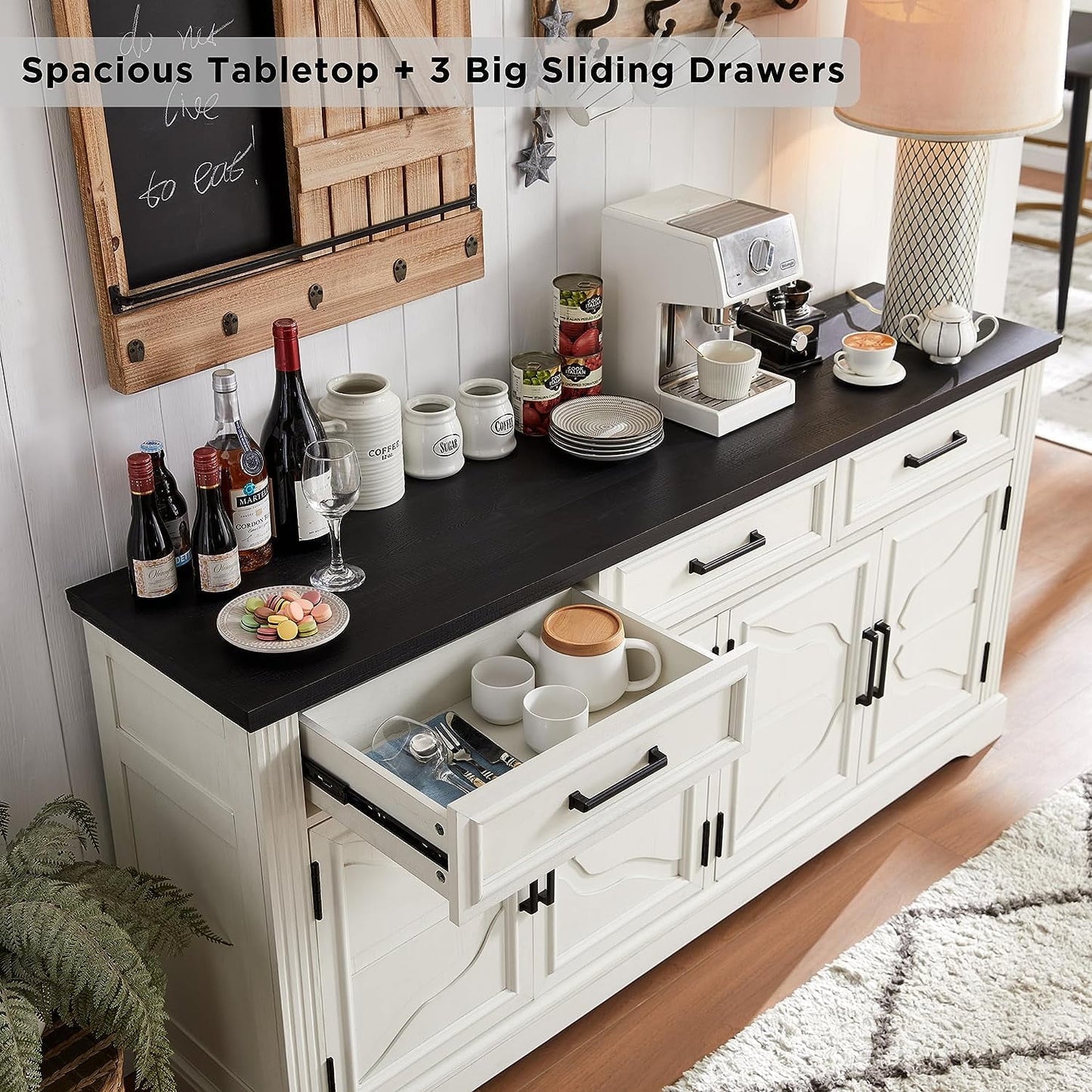 66'' Wide Buffet Cabinet for Dining Room - Image 2